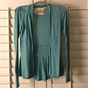 Angel of the North Teal Cardigan from Anthro